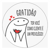 1000 Etiqueta Adesiva Gratidao