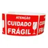 1000 Etiquetas Cuidado Frágil - Tam. 6x4 Cm - Adesivo Fragil Cor Vermelho