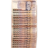 1000 Mil Cruzados Lote Com 19 Raras Notas Nacionais N0418