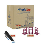 1000 Niveladores 1 5mm 100 Cunhas Slim Clip Para Assentar E Nivelar Porcelanato Piso Cerâmica Nivelatec
