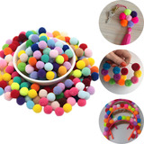 1000 Pompom 10mm Bolinha Para Artesanato Feltro Colorido