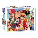 1000pcs Quebra-cabeças De Uma Peça Anime Monkey D Luffy