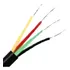 100m Cabo Manga 4 Vias 26awg = 12 Volts Sem Blindagem Preto