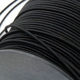 100m X 2mm   Elastico Roliço Preto   Tamanho Ideal Mascara Desenho Do Tecido Liso