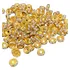 100u Rondelle Strass Dourado 8mm Miçanga Bijuteria Entremeio