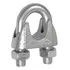 100un Grampo Para Cabo De Aço 5 16   8mm  Galvanizado Din741