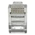 100x Conector De Internet Transparente Rj45 - Fácil Manuseio
