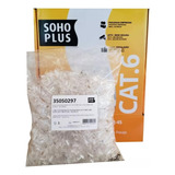 100x Conector Rj45 Cat6