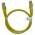 100x Patch Cord Rj45 Cat6 50cm 100% Cobre Com Anatel Amarelo