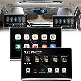 1080p Android 11 Portátil Tv Para Carro Monitor De Encosto De Cabeça Tablet Para Banco Traseiro,suporte W-i-f-i,tela Sensível Ao Toque Ips,bluetooth/hdmi/usb/av In/fm/car Video Player 2+32g (2 Pcs)