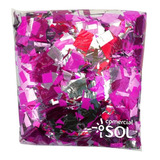 10kg Papel Picado Rosa Sky Paper Efeito Confete Metalizado