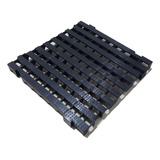 10pcs Palete Estrado Plástico Pallet Plástico 50x50 X 4 5cm Cor Preto