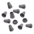 10x Bell End Stoppers Fixadores Tampa Destacável Moda Cinza