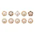 10x Broche De Vestido De Pérolas Moderno Removível E Ajustáv