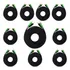10x Cabo Rca 5 Metro Banhado A Ouro + Fio Terra Profissional