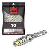 10x Conector Plug Rca