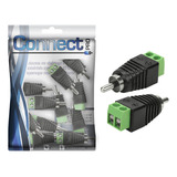 10x Conector Plug Rca