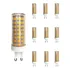 10x Lâmpada Led Halopim G9 15w 96 Leds Para Lustre Arandela Cor Da Luz Branco quente 110v 220v