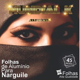 10x Papel Alumínio Mundial K Para Narguile 50 Folhas