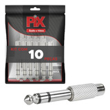 10x Plug Adaptador P10