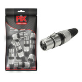 10x Plug Cannon Fêmea - Premium Profissional - Série Ring