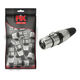 10x Plug Cannon Fêmea - Premium Profissional - Série Ring