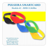 10x Pulseira Tag Proximidade Rfid Smartcard 13 56mhz 1kb