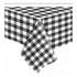 10x Toalha De Mesa Plástico Perolizada Xadrez 80x80cm Cor Preto