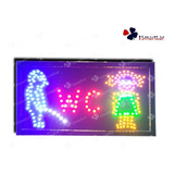 110volts Placa Painel Letreiro De Led Luminoso Quadrado