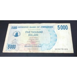 11874 Zimbabwe 5000 Dollars 2007.