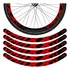 12 Adesivo Bike Roda Aro 26 29 Lt Freio Disco Preto Vermelho
