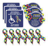 12 Adesivos Simbolo Autista