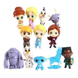 12 Bonecos Frozen Miniaturas