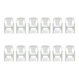 12 Cadeiras Plastica Poltrona