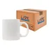 12 Canecas Brancas Porcelana Live Sub Sublimação 325ml Aaa+