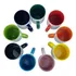 12 Canecas Interior   Alça Colorido Resinadas Para Sublimação Bc