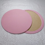 12 Capas Para Sousplat 35x35cm   Varias Cores   Rápido Cor Rosa Liso