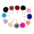 12 Chaveiro Pompom Felpudo Pelúcia Imita Pelo Coelho Cores