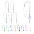 12 Cordões Lisos C/ Roller Clip Retrátil P/ Crachá, Bilhete