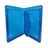 12 Estojo Capa Box Case Blu-ray Duplo Azul Logo Cromado 