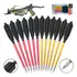 12 Flecha Setas Aluminio Al8050 Besta Balestras 50 A 80 Lbs