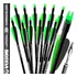 12 Flechas Carbono Vixion Arco E Flecha Para Arco E Fecha Até 75lbs Nature 30 Cor Verde