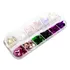 12 Folhas De Ouro Encapsulamento Decoração Unhas Multicolor