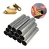 12 Formas Canola Canudo Recheado Tubo Grossa Aluminio 11x2 3 Cor Cinza