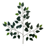 12 Galhos Folhas Ficus Silicone Galho Haste 62cm