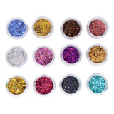 12 Glitter Encapsulado Flocado