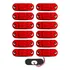 12 Lanterna Vigia Teto Caminhão Baú 2 Led Vm Bivolt +chicote