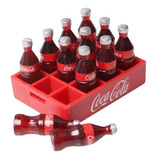 12 Mini Garrafinhas Coca Cola Engradado Coke Decoração