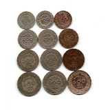 12 Moedas Antigas Reis