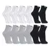 12 Pares Meias Masculina Cano Alto Grossa Algodão Oferta